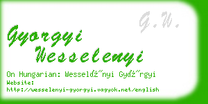 gyorgyi wesselenyi business card